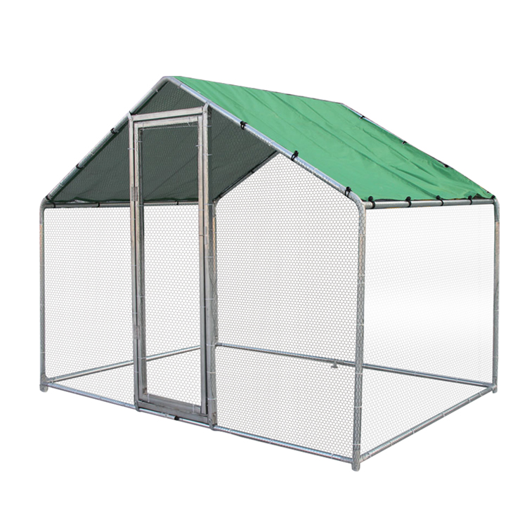 High quality Walk-in Metal Hen Cage with Waterproof Cover cheap house metal chicken coop cages for sale