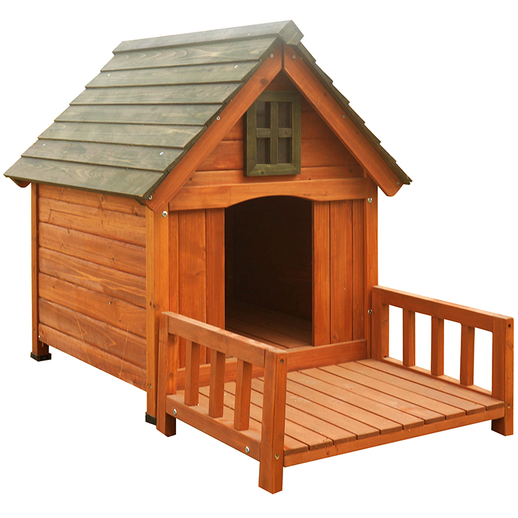 Manufacture supply waterproof big Wooden Large dog house kennel wholesale