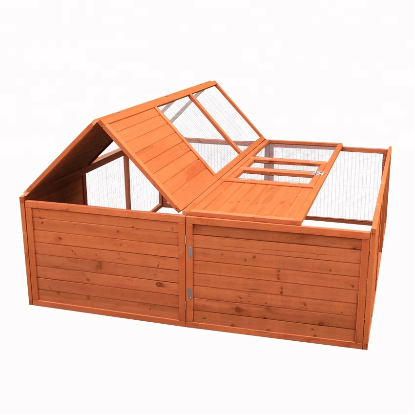 High Performance Cubby House With Slide -
 Guinea Pig House bunny Unique Wooden Breeding luxury large animal Rabbit Cage – Easy