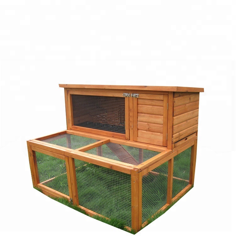 Quality Inspection for Large Kennel -
 China Manufactory Supply Industrial Small Animal Fun pet wooden Rabbit hutch Cage – Easy