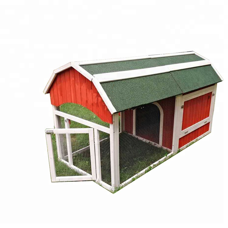 Portable Folding Outdoor Wooden Poultry House Small Animal Cage egg laying chicken coop With Large Run
