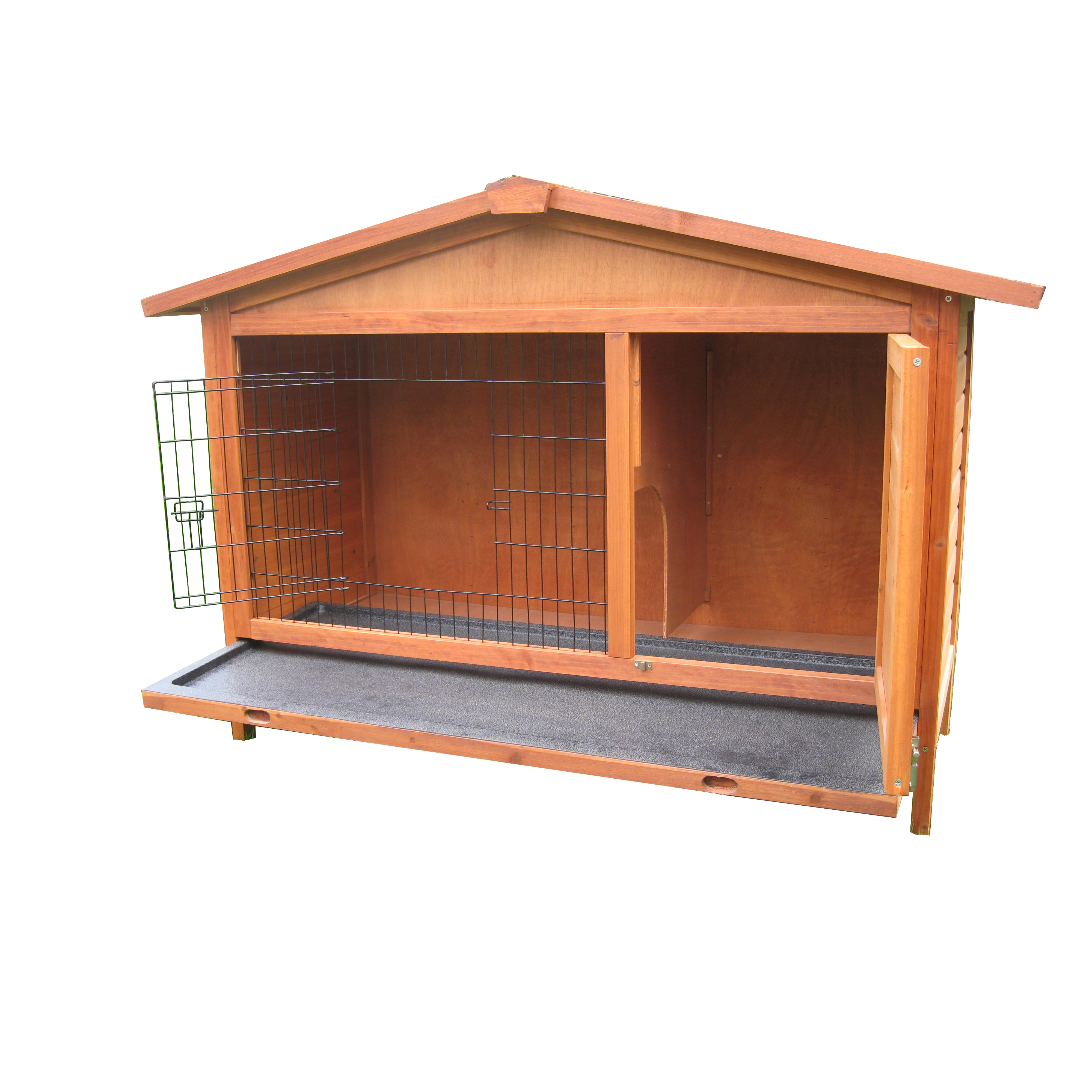 Big Discount Outdoor Dog Kennel -
 fir wood easy assembled eco friendly outdoor Wooden Metal Floor Wood Rabbit Cage bunny house Sale – Easy