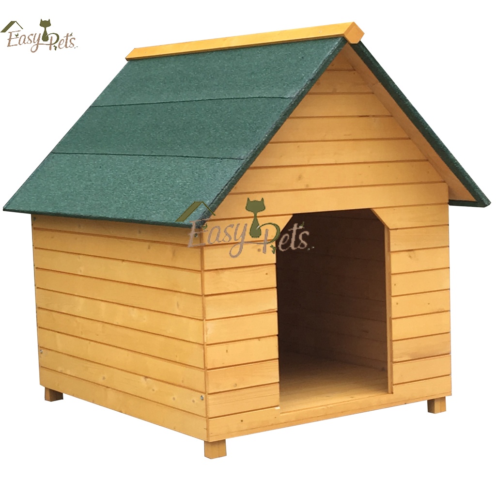 غينيا خنزير البيت الطبيعي جرو الكلاب سقف مسطح تشغيل كبير في الفناء الخلفي بيت الكلب خشبي للبيع