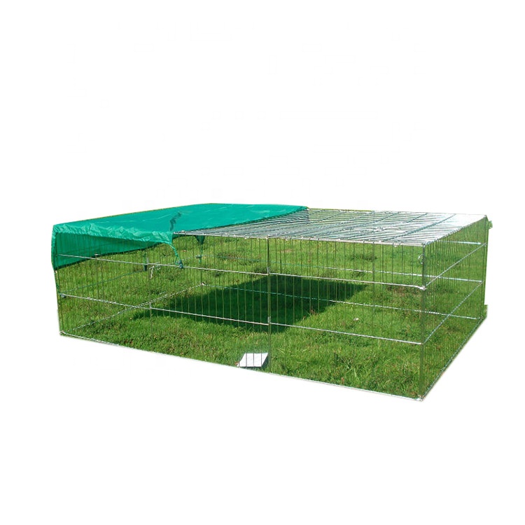Metal Stainless Chicken Coop Rabbit Playpen Large Portable Outdoor Metal Pet Cage Enclosure