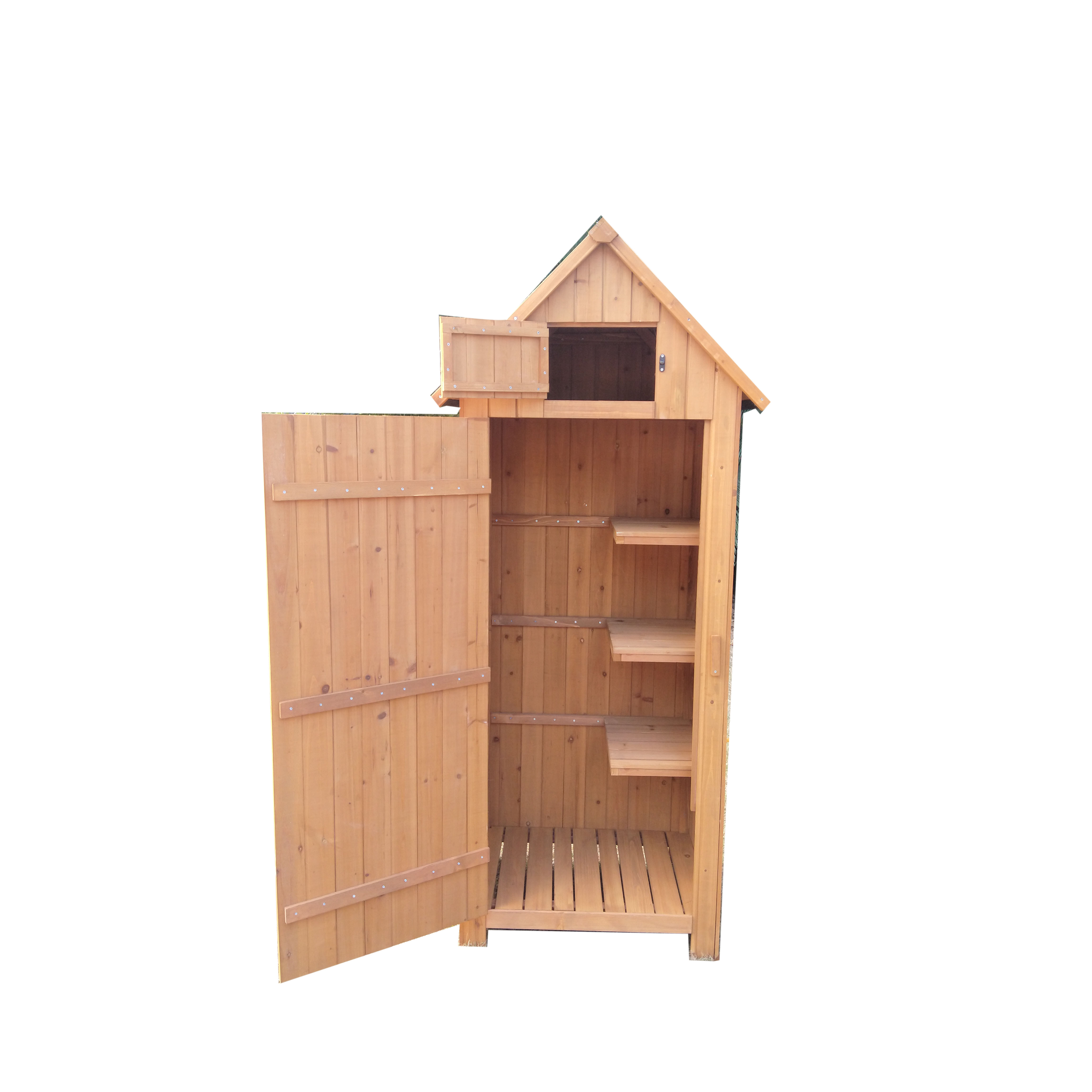 Factory custom backyard Waterproof Wooden Outdoor Storage Cabinets Garden Tool Sheds
