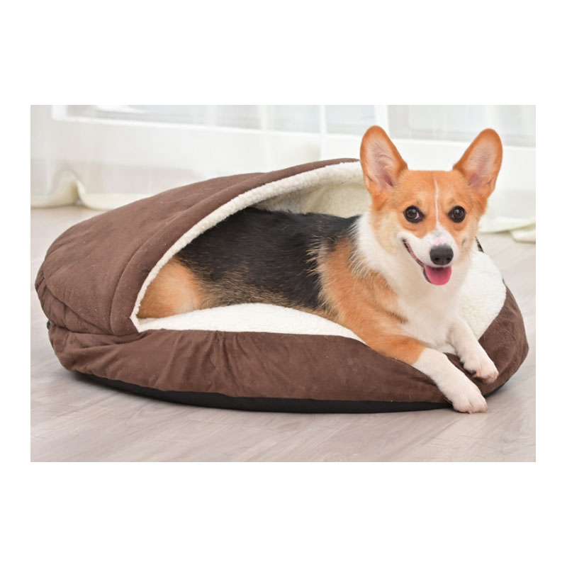 hooded removable washable Soft comfortable small Corgi Shirley toy luxury designer bed for pet cats dogs bedspread blanket