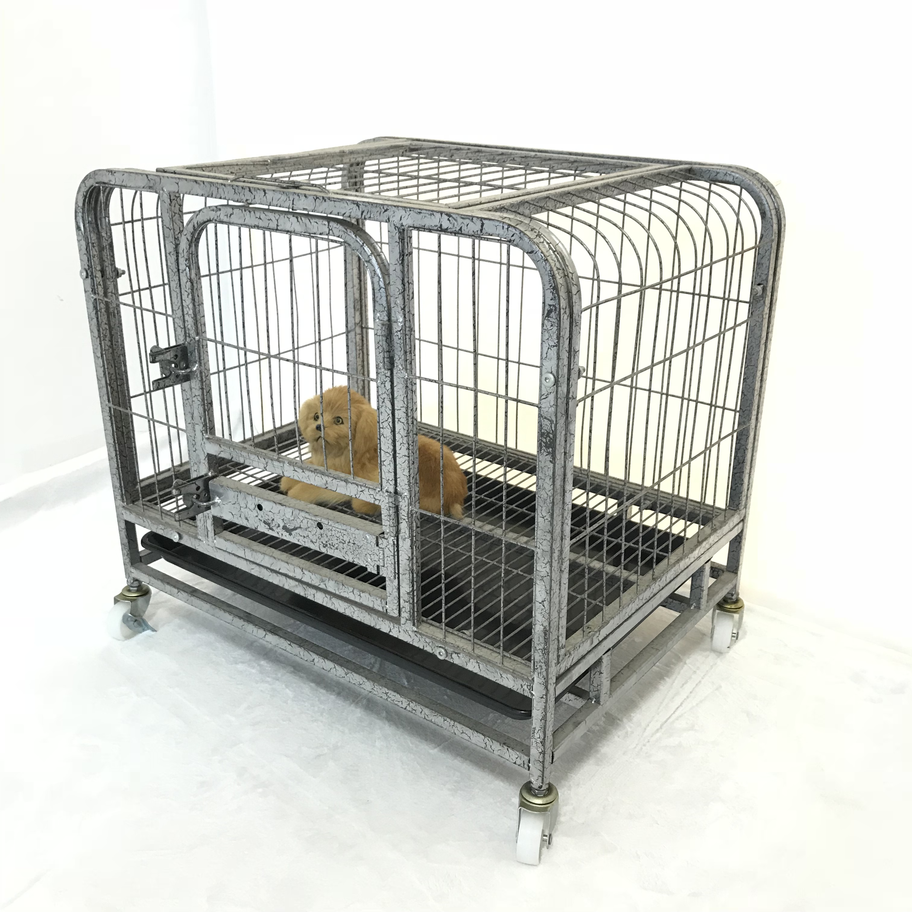 fancy durable cheap wire pet cage heavy duty metal crates dog kennel