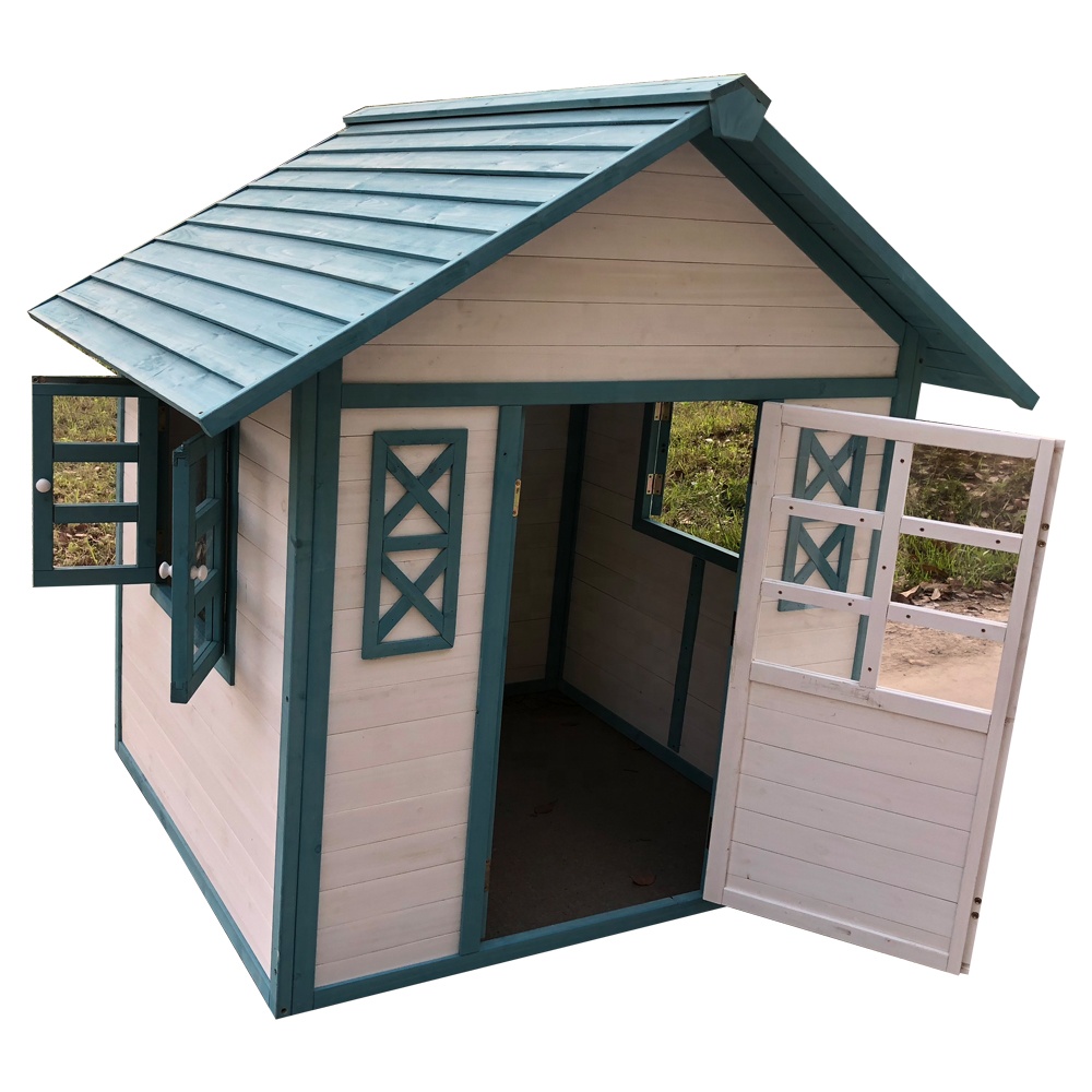 Customize personal amusement park Environmental Friendly Paint Wooden Cubby House playhouse