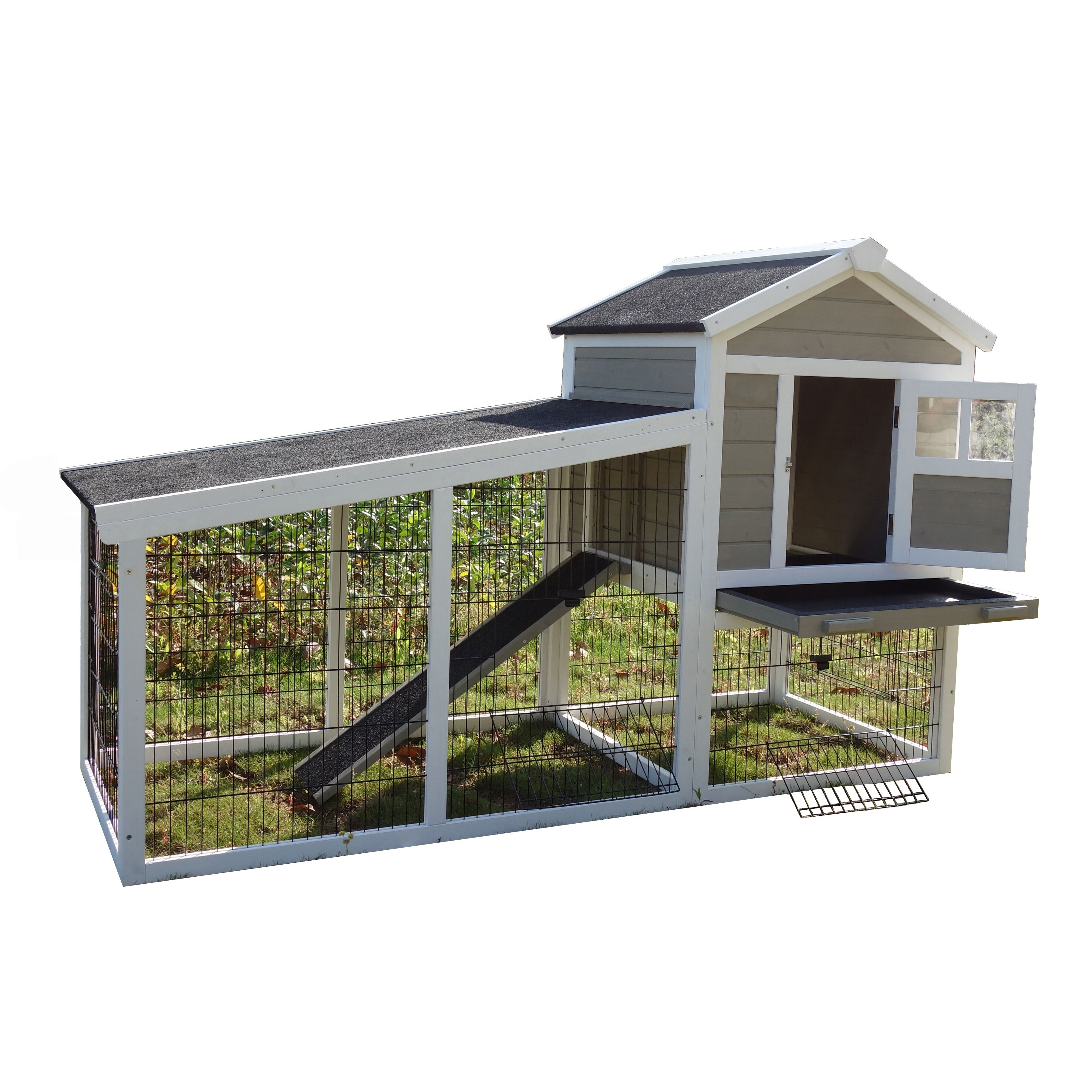 cheap Weatherproof Indoor Outdoor Wooden Bunny Rabbit Hutch Cat Shelter Guinea Pig House for sale