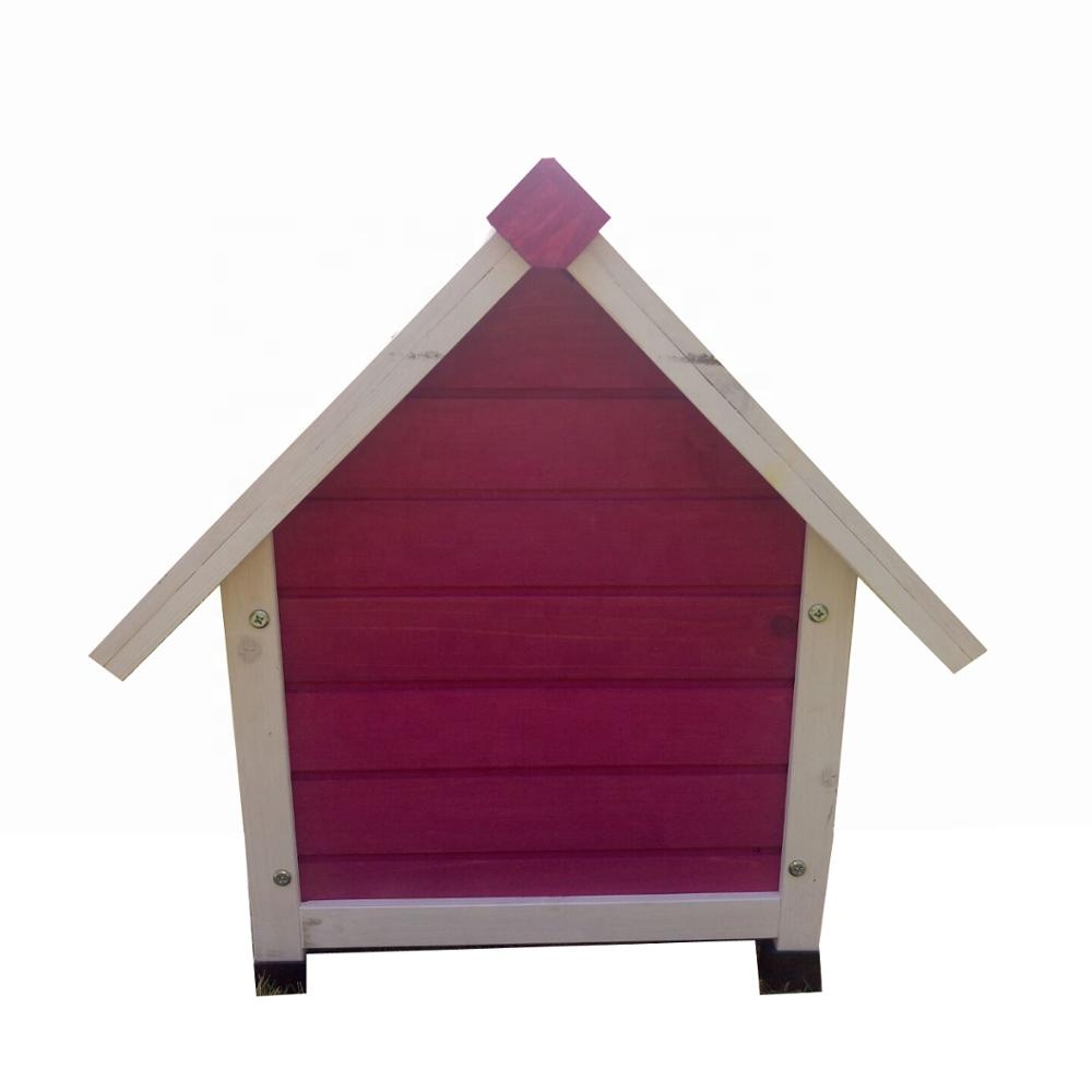 wooden Door Strip Flat Roof Dog Kennel Leisure Porch Waterproof Shelter pet cage