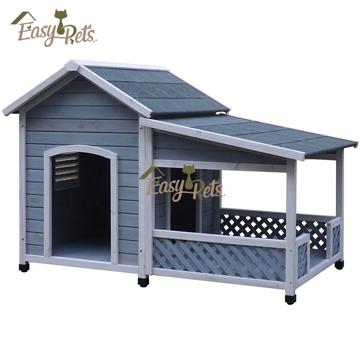 Strong Water Absorption Commercial pet Wooden House fancy Craft Wood heated Dog Cage Kennel