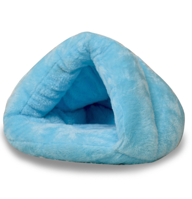 lucky Tent Cave Portable Soft Cozy Fleece Warm Cave Nest Cushion Puppy Cats Pets Caves Sleeping Bag Small Dog Cats Bunny Beds