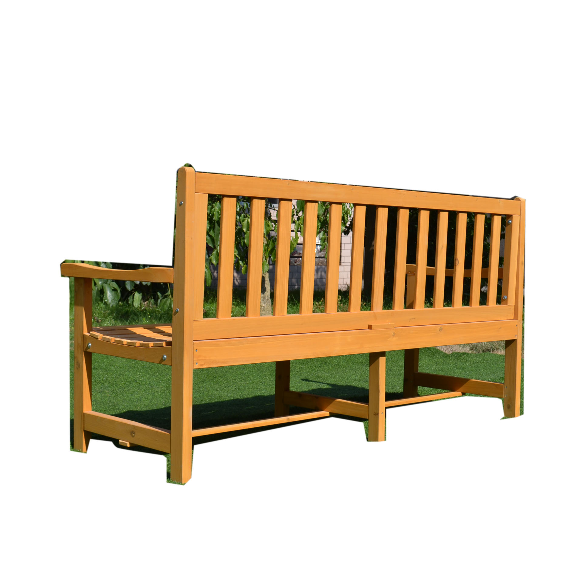 factory Outdoor park Patio Long Bench Wood Garden furniture chairs
