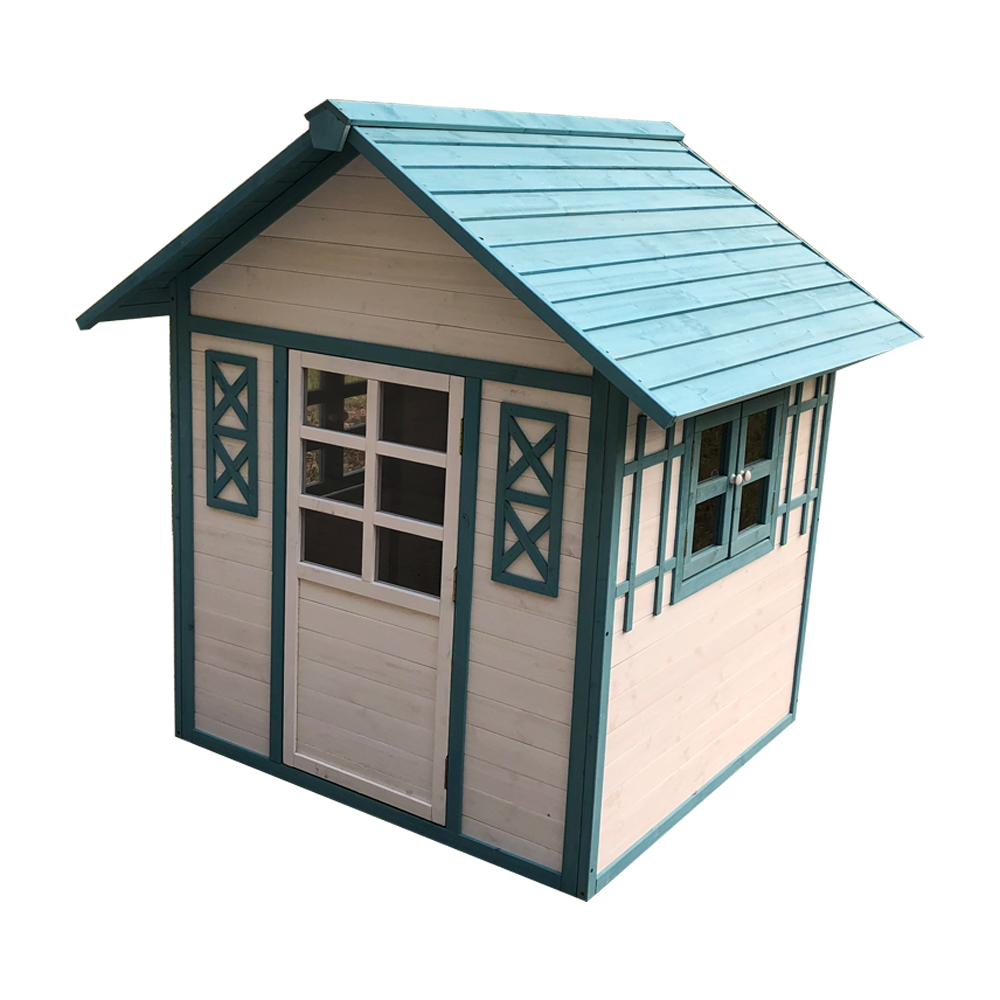Factory cheap safe two-storey with upstairs commercial outdoor barn nature Playhouse for kids Wooden house Garden