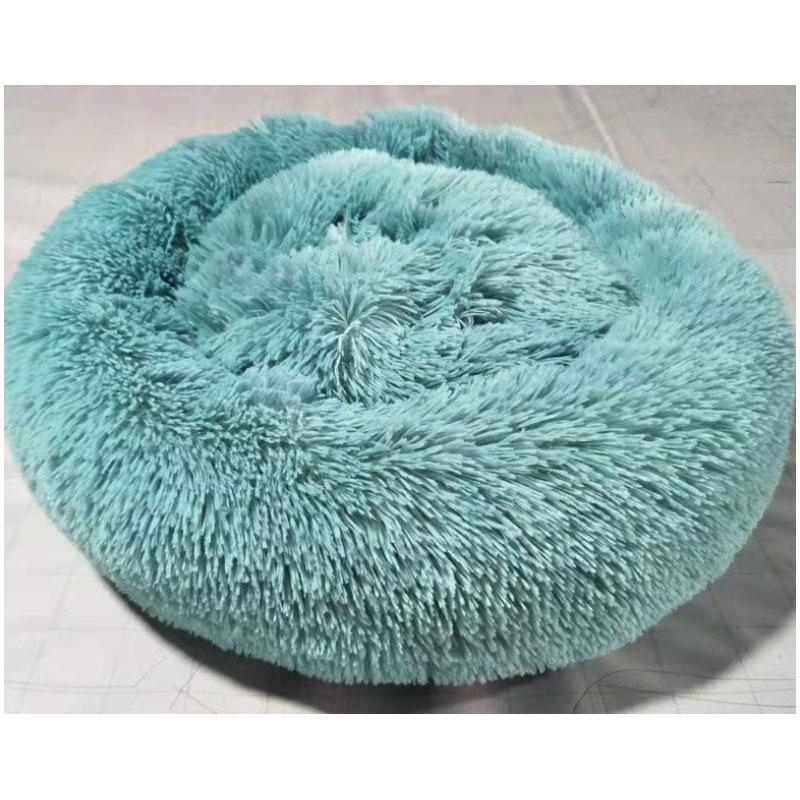 custom bean bag Soft Plush Round Pet Self Warming Autumn Winter Indoor Snooze Sleeping Cozy Kitty Teddy Kennel Cat Bed