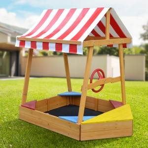 children wooden playgroud sandbox Outdoor Kids Sand Pit Toys