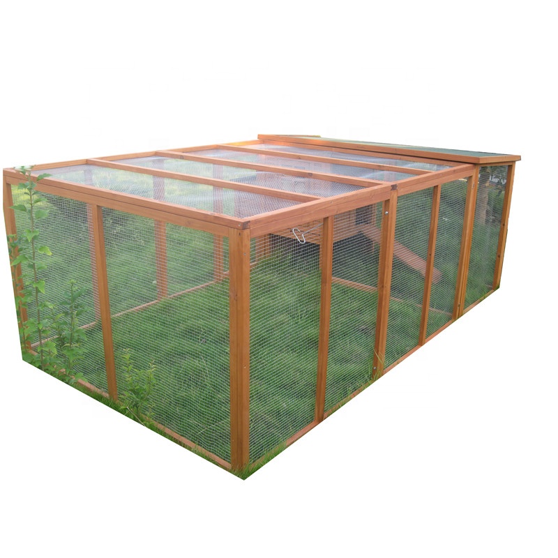 China Manufacturer for Big Rabbit Hutch -
 Folding Industrial Wood Poultry Welded Wire Mesh breeding House factory direct flat pack chicken coop – Easy