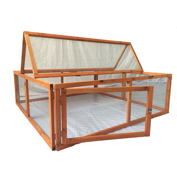 Craft Metal Industrial prefabricated Laboratory Commercial wood Rabbit Cage Hutch Houses for sale