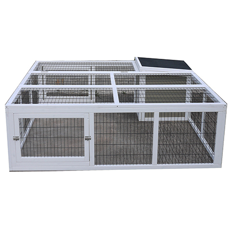 Competitive Price for Bird Cage Stand -
 New Design Double Story Durable Multi-tier Poultry wooden Easy Clean Rabbit Cage hutch – Easy