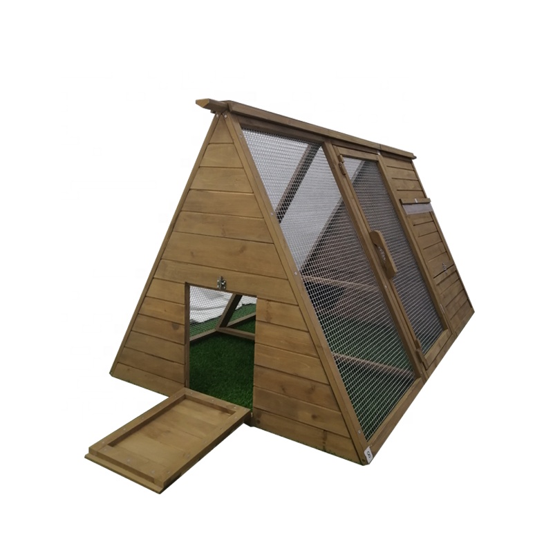 Hot New Products Wooden Playhouse With Slide -
 Hot sale mobile tractor Ventilation Door Removable Tray Ramp Deluxe pet cages hen Commercial Backyard wooden chicken house coop – Easy