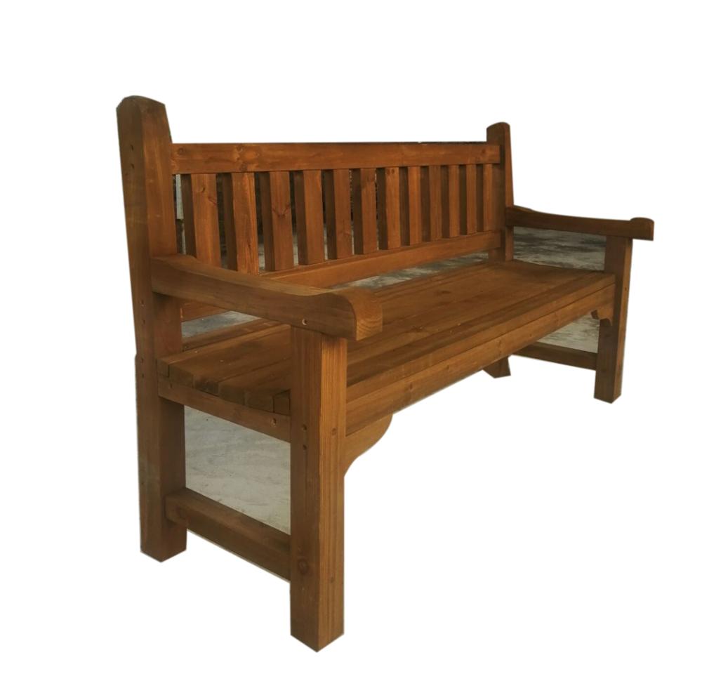 garden Backyard waterproof wooden Outdoor benches Garden Funiture back-rest chair
