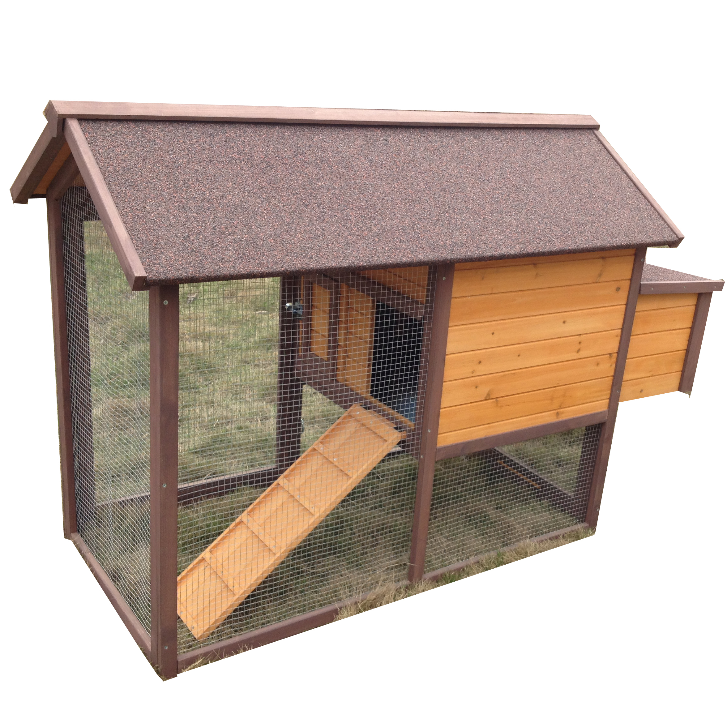 Fazenda avícola Quintal pequeno Urbano Venda quente casinha de madeira para animais de estimação com caixa de nidificação em gaiola de corrida Galinheiro