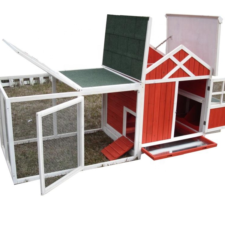 New design custom size outdoor mobile Poultry Farm Cage egg laying Small Backyard Urban Chicken Coop For Sale