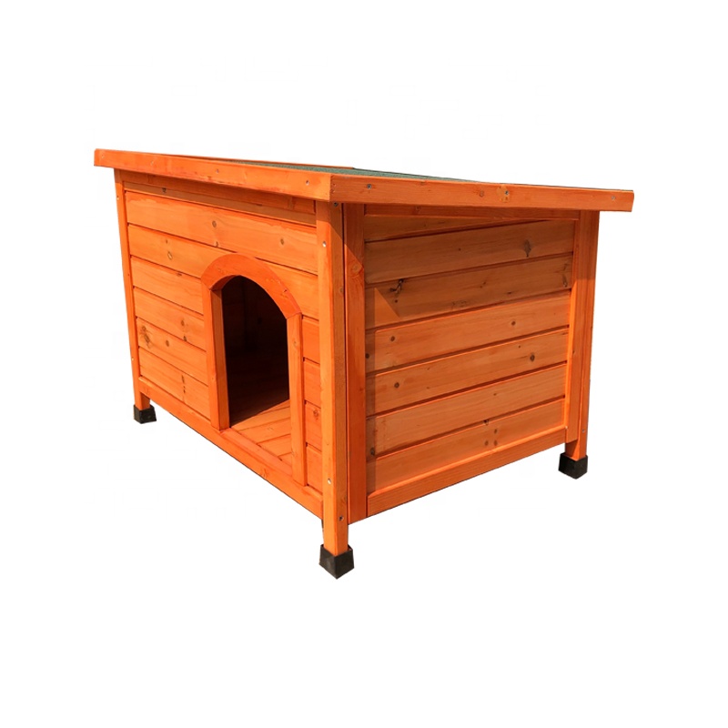 factory Weather-Resistant Open Entrance crate cat cheap pet cages wooden igloo dog house Shelter Kennel with insulate curtain