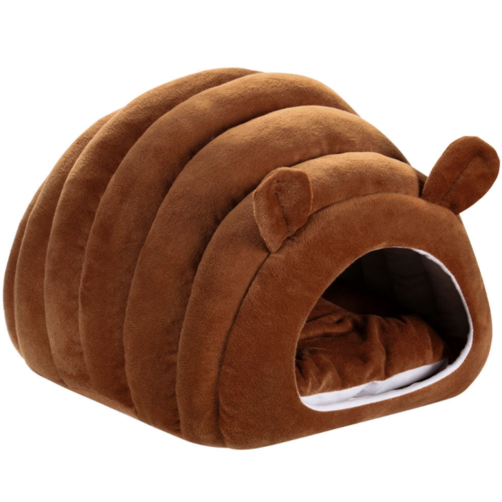 Puppy Hole Cave earthbound House Semi-Enclosed Autumn Winter Warm Improved Sleeping bad Plush Pet Small Dog Kennel Cat Bed