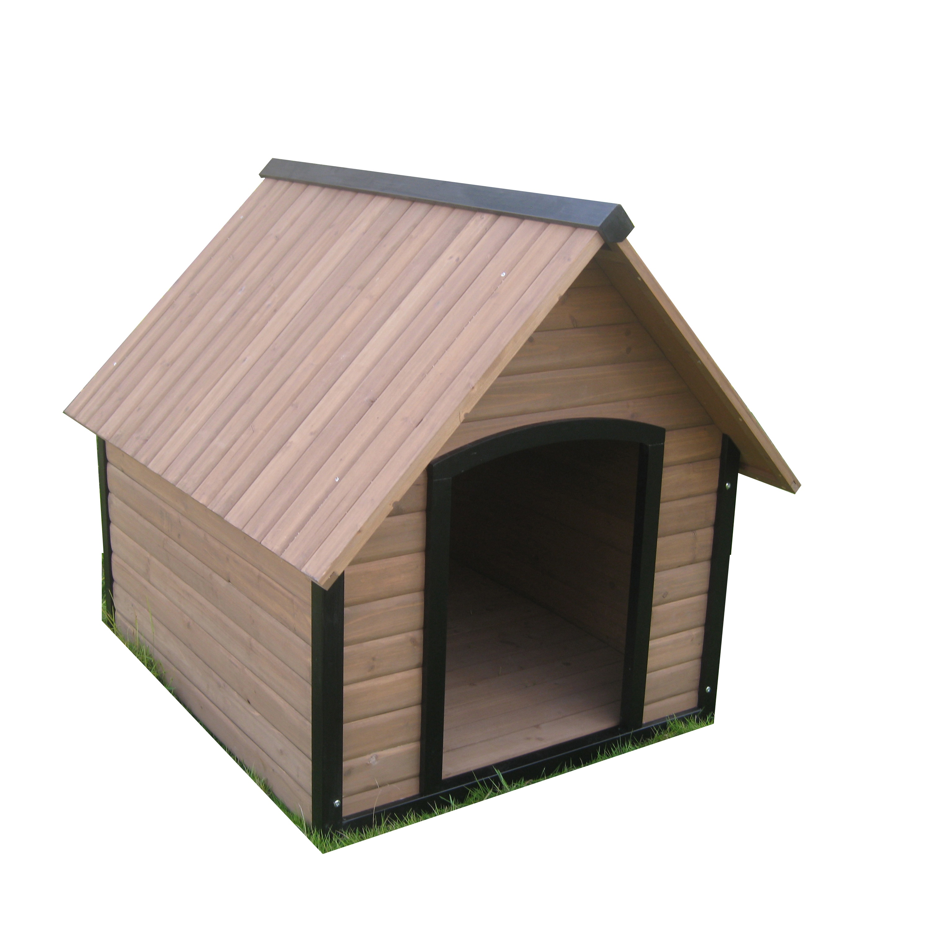Natura Flat Roof Club حار بيع سجل المقصورة اضافية كبيرة جرو الحيوانات الأليفة تصنيع بيت الكلب الخشب رخيصة الجاهزة منازل الكلب داخلي