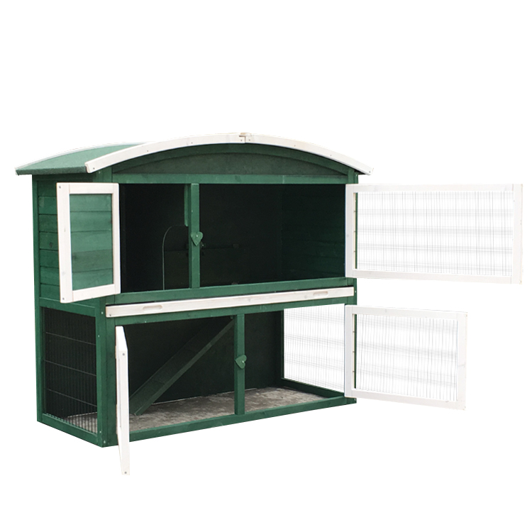 factory wholesale great sale Small Animal Fun Two Storey Rabbit hutch wooden Cage