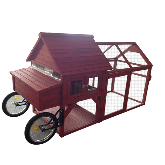 Manufacture wood waterproof outdoor backyard large Tractor wooden chicken coop pet animal hen laying house cages