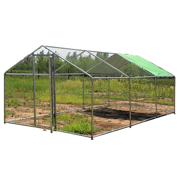 Factory Sale Large Hot Sale Metal Chicken run Poultry House Walk-in Metal Hen Cage with Waterproof Cover Enclosure Playpen