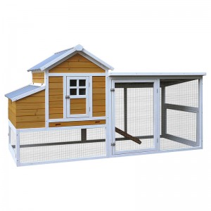 Large Chicken Coop Single Nest Box  with run