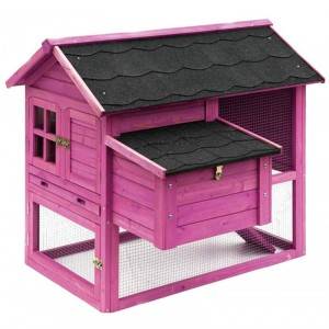 Large Run Wooden Chicken hutch Hen House Poultry Coop