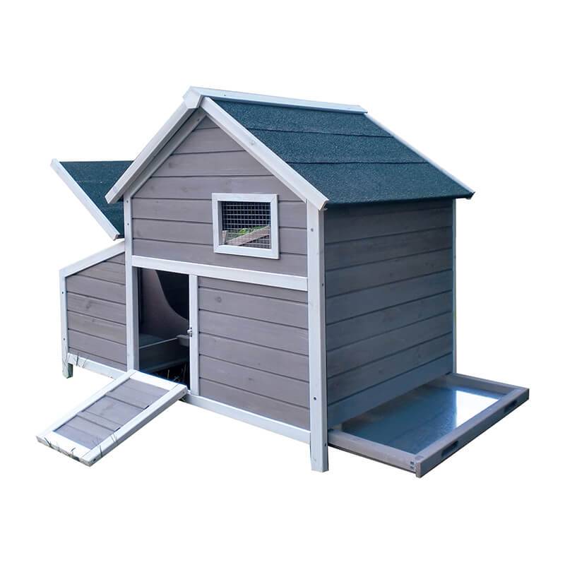 Factory source Bulldog Diapers -
 Deluxe Wooden Chicken Coop Hen Cage  Nesting Box w/Outdoor Run    – Easy