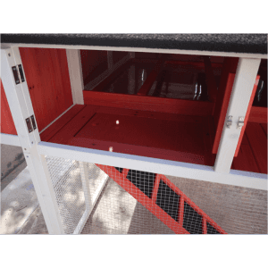 Morden Red Chicken Coop with long run for sale