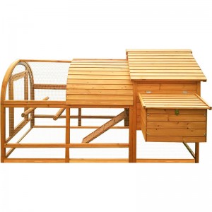 Pousadeiro limpo portátil de granxa de madeira ao aire libre de luxo