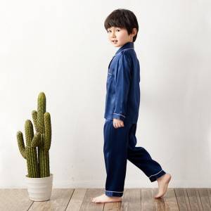 Children’s Spring And Autumn Long Silk Pajamas Suit EIT-065