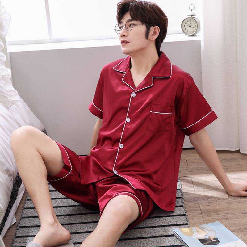 Summer Short Pajamas Sets for Men EIT-033 Featured Image