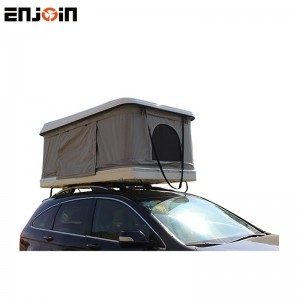 Outdoor camping folding hard shell aluminum roof tent car hard shell roof top tent  ENJOIN