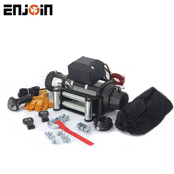 ENJION IP67 Waterproof 12v 4×4 Steel Cable Electric Winch 13000 lb.Load Capacity Featured Image