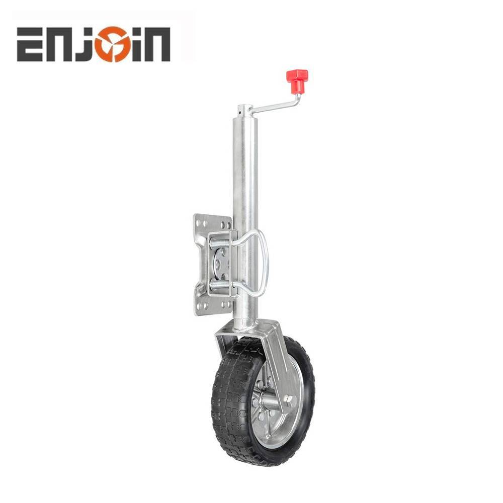 High Strength Anti-Corrosion Galvanize 2000LBS Trailer Jack With Rubber Wheel ENJOIN Featured Image