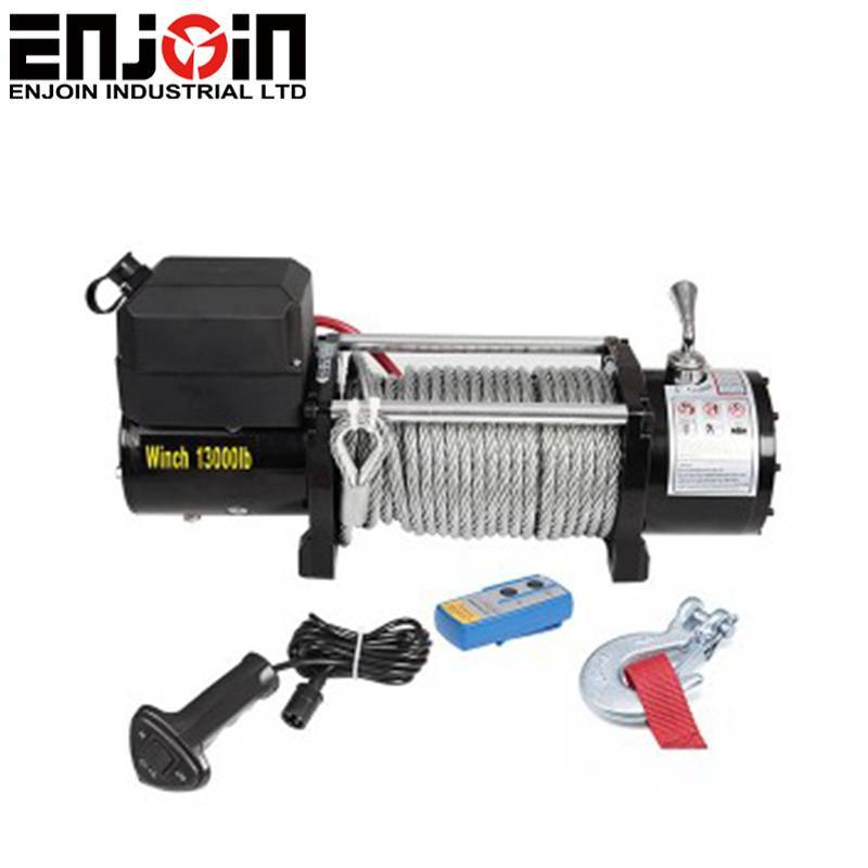 13000lbs 12v Electric Recovery Winch Truck Suv Durable Remote Control Featured Image
