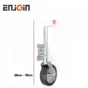 High Strength Anti-Corrosion Galvanize 2000LBS Trailer Jack With Rubber Wheel ENJOIN
