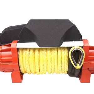 ENJOIN 12000LBS Synthetic Rope Winch (Waterproof) 12v 4×4 Electric Winch