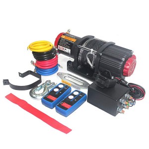 ENJOIN ATV 12v Electric Winch 4500lbs(2045KG) With Frosted Surface Finished