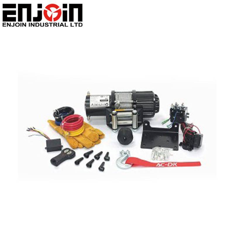 ENJOIN 12v 4500lb ATV Winch UTV Winch Electric Winch Set for 4x4 Off Road (4500lb Winch with Cable)