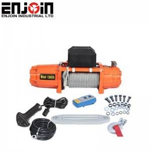 ENJOIN 13000 LBS 12v 24v IP67 Waterproof Electric Winch Used For Car