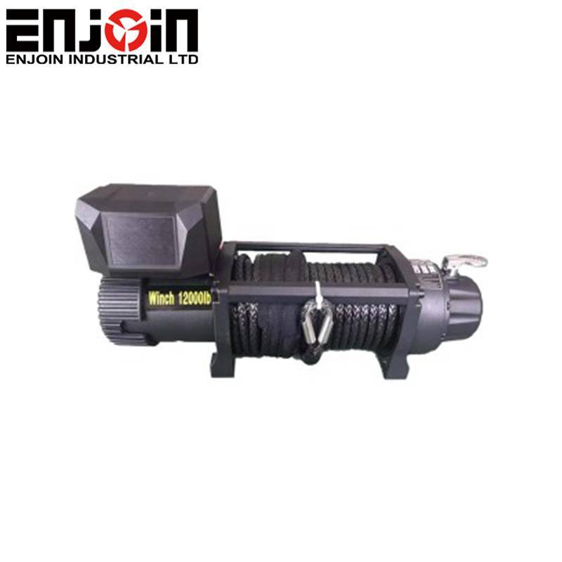 ENJOIN New Design Electric Recovery Winch 12000lbs 12v Truck 4x4 Winch